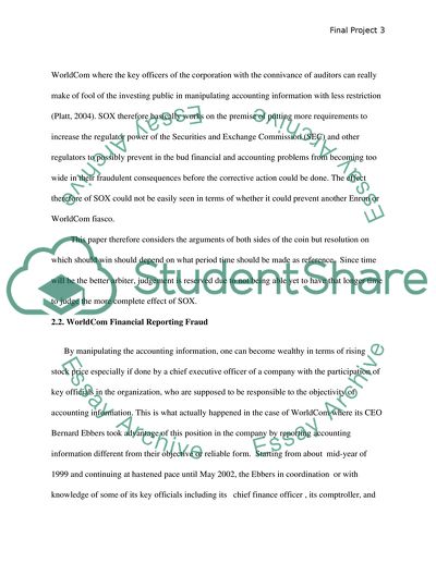 The Sarbanes Oxley Act: Boon or Bane