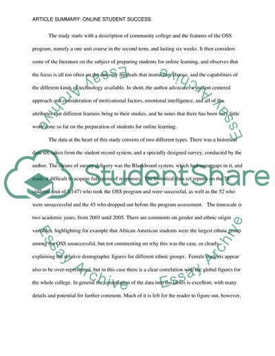 Online Student Success: Making a Difference by Beyrer