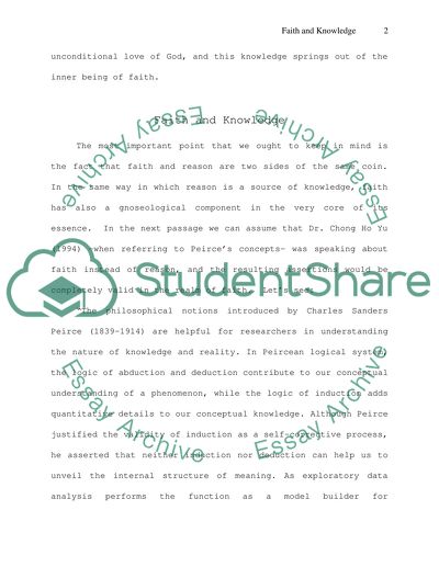 How Legitimate Is Faith for Knowledge Claims