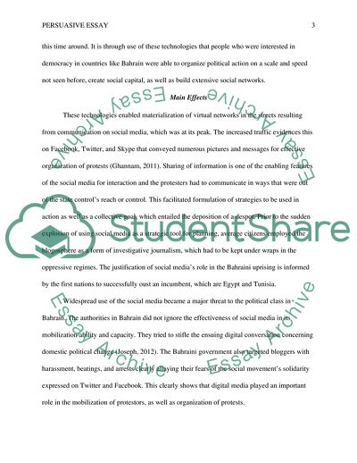 Extent to Which Social Media Influenced the Activities Witnessed in the Bahraini Uprising