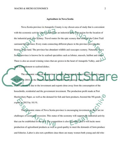 Consulting Report to a Regional Development Authority agriculture