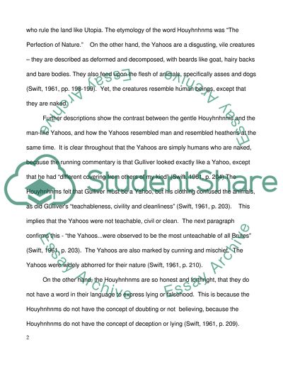 Gullivers Travels Book IV: Comedy and Fantasy