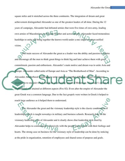 Alexander the Great Essay Example | Topics and Well Written Essays ...