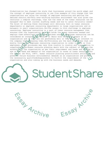 The Importance Of Employee Resourcing