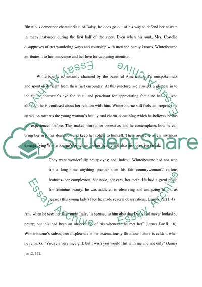 Henry James Daisy Miller: A Study