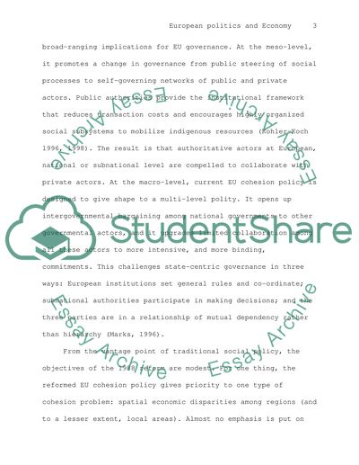 European Politics and the Economy