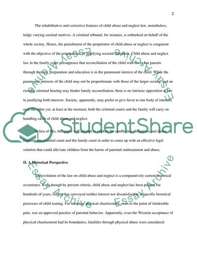 What Can Alleviate Childrens Life from the Harms of Parental Maltreatment and Abuse