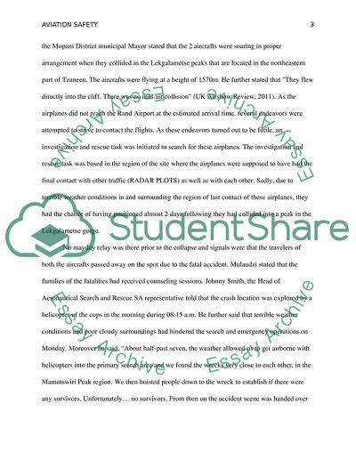 Aviation Safety: The Accident