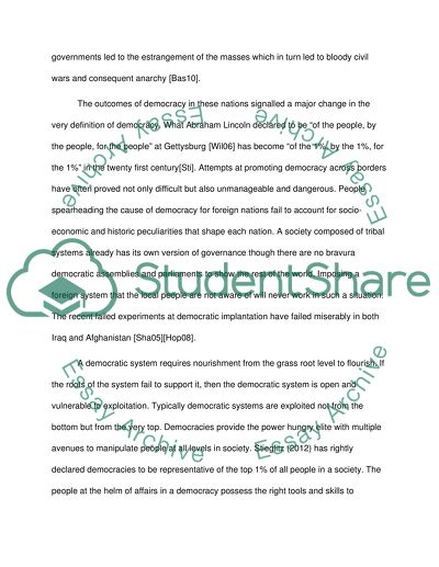 Is Democracy the best type of Government