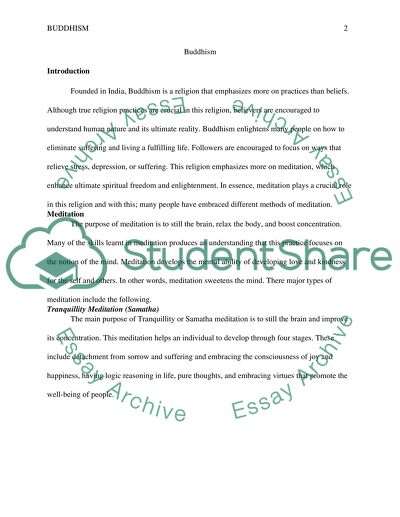 The Role of Meditation in Buddhism