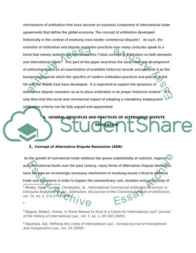 Arbitration Systems in the UK and in the Middle East