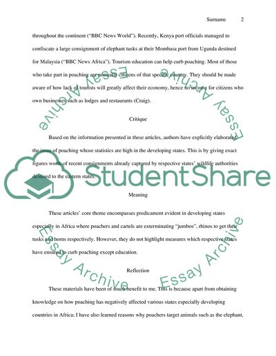 Reflection Paper - TRENDS & ISSUES IN TOURISM