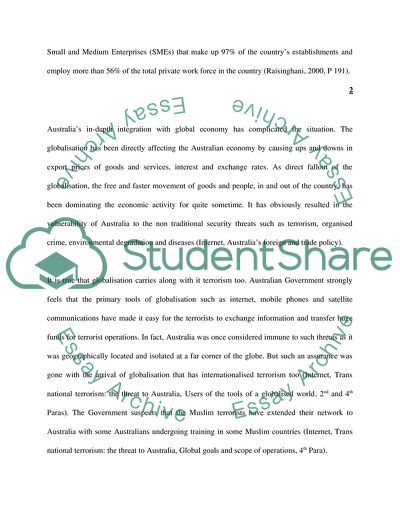 Compare and Contrast the impacts of Globalisation and Regionalisation on Australia