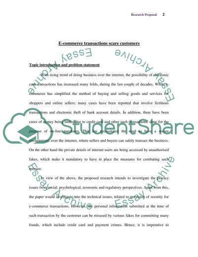 E-commerce Transactions Scare Customers