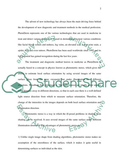 Application of Photometric Stereo in Dermatology