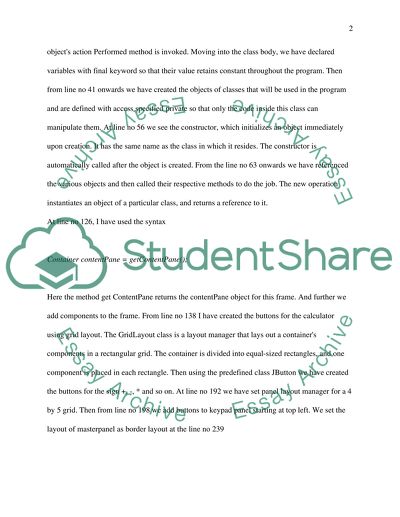 Program Description: Calculator