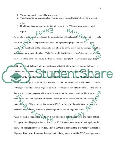 Appraisal of foreign direct investment