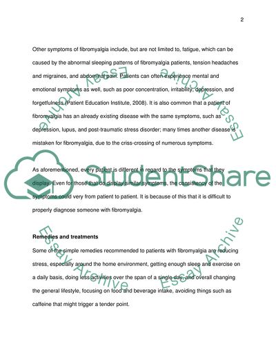 Common Symptoms of Fibromyalgia