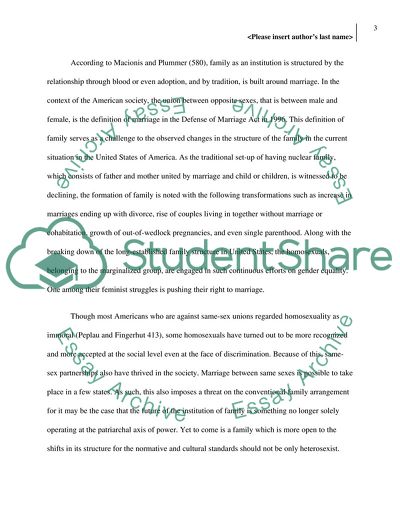 The Future of the Institution of Family