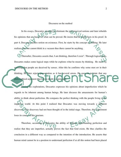 Discourse on the Method