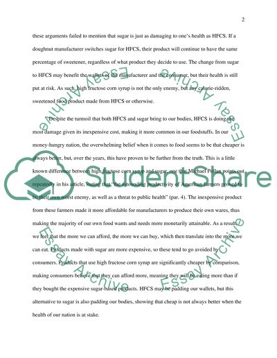 Compare and Contrast: HFCS and Sugar