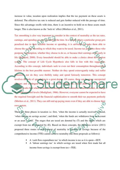 The Current Tax System of the UK