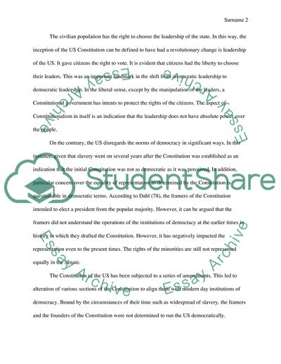 The Constitution of USA