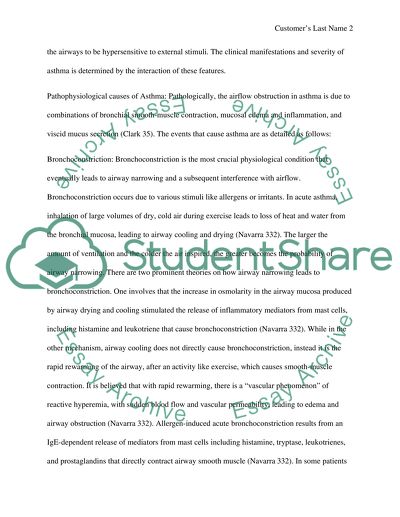 Understanding the Pathophysiologic causes, types and symptoms of Asthma