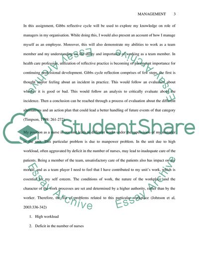 Management and Team-working in a Large Organisation