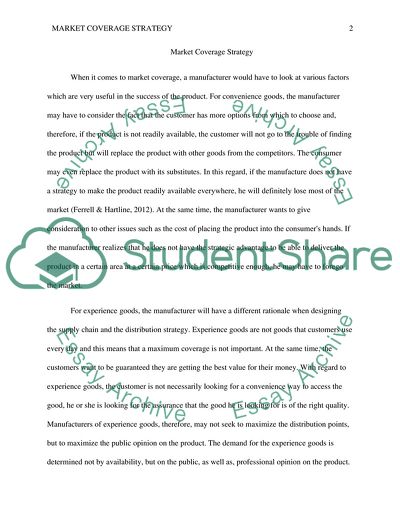 Market Coverage Strategy