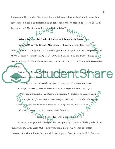 Proposed Amendment to County Comprehensive Plans