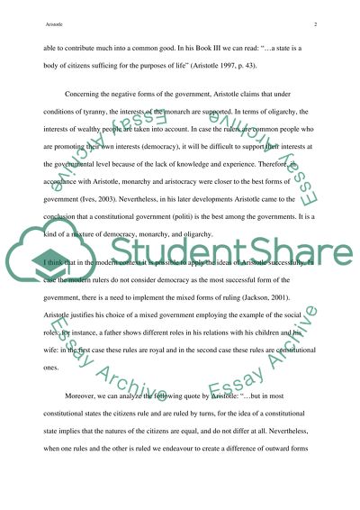 The Best Form of Government