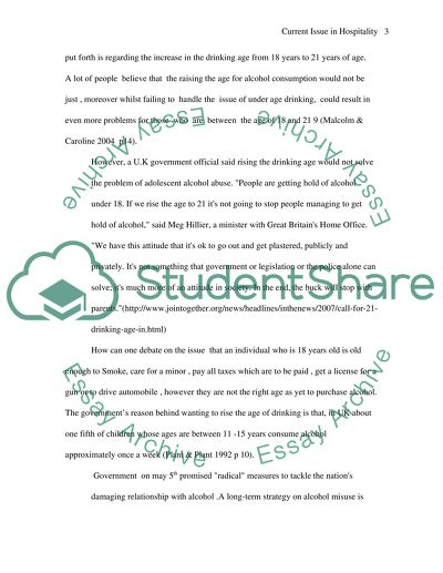 Current Issue in Hospitality