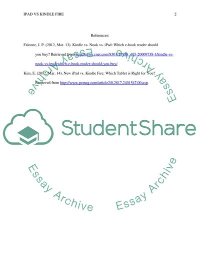 Ipad V.S kindle fire