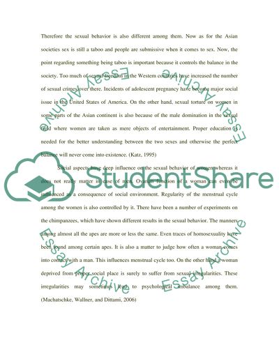 Variations in Sexual Behavior