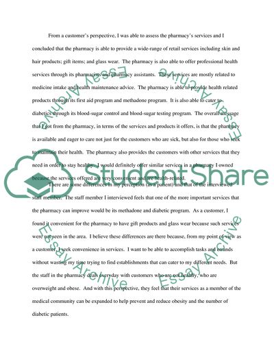 Community Pharmacy Placement Exercise