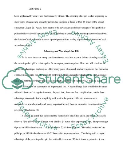 Morning After Pill: Pros and Cons