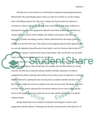 Media Audiences Embody the Fears and Fantasies of Their Social Context: Hunger Games