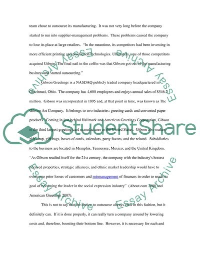 American Corporations that has outsourced jobs