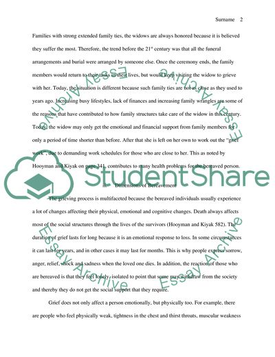 Changes in Family Support Systems