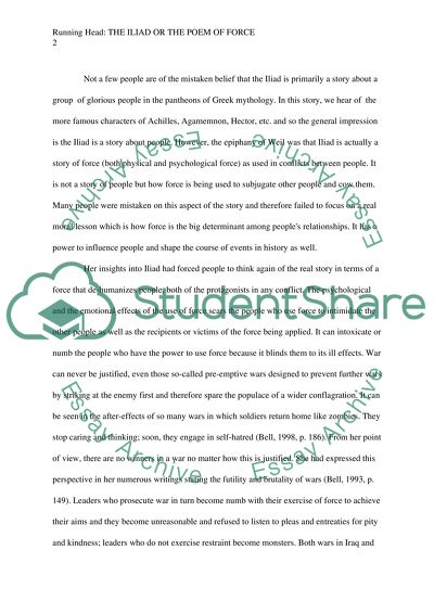 The Iliad or the Poem of Force