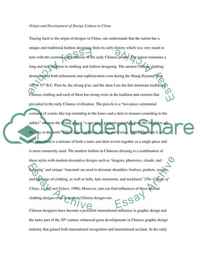 Design Culture of China