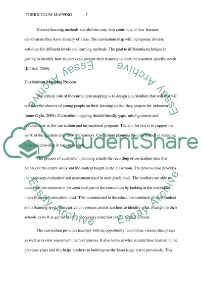 Curriculum Review Project