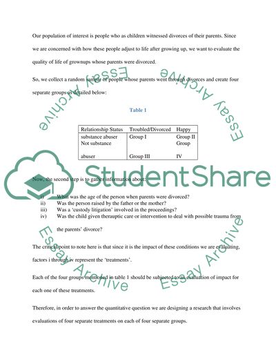 experimental design research paper topics