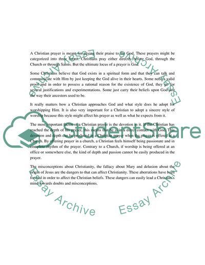 The Dangers of Prayers