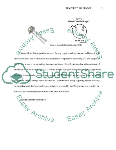Design of Temperature Sensor