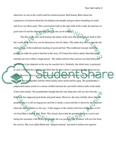 A Good Man Is Hard to Find