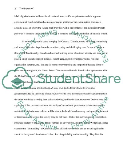 The Dawn of a New Canada