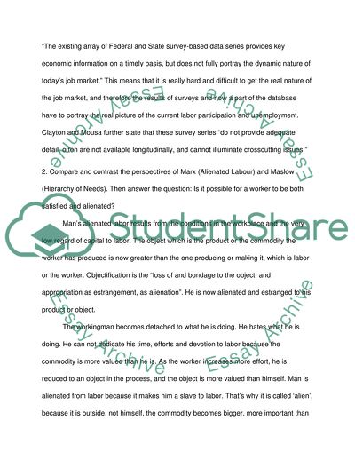 Labor Force in the United States