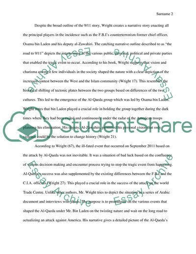 Analysis of The Looming Tower Book by Lawrence Wright